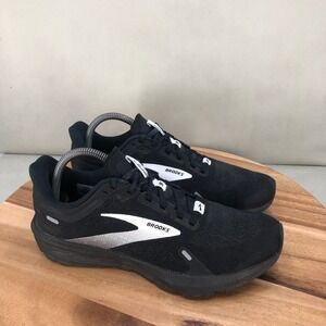 Brooks Launch 9 Mens Running Shoes Black White Size 7.5 D Lightweight Cushioned